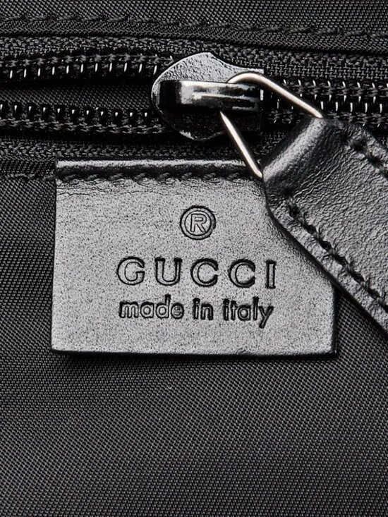 Gucci Black/Grey GG Supreme Coated Canvas Backpack Bag
